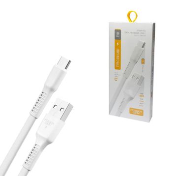 Powerway TY-01 Beyaz USB 2.0 Type-C Şarj-Data Aktarım Kablosu