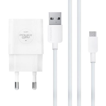 Powerway X-171 Micro USB 2.1 Amper Şarj Aleti + Kablo
