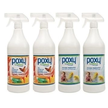 Poxy 2x1 kg Genel Temizlik + 2x1 kg Fayans Temizleyici