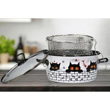 PR Home Cat Emaye 22 cm Kızartma Tenceresi