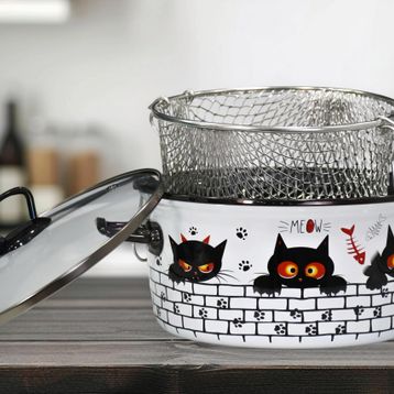 PR Home Cat Emaye 22 cm Kızartma Tenceresi