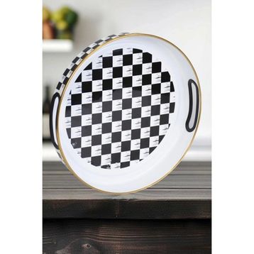 PR Home Dama Emaye 28 cm Tepsi