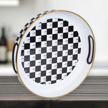 PR Home Dama Emaye 28 cm Tepsi