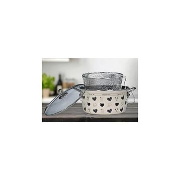 PR Home Enjoy Siyah Emaye 22 cm Kızartma Tenceresi