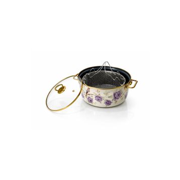 PR Home Fiorella Emaye 22 cm Kızartma Tenceresi