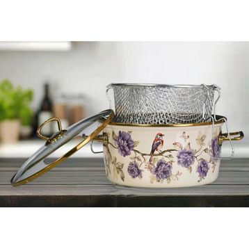 PR Home Fiorella Emaye 22 cm Kızartma Tenceresi