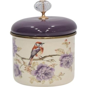 PR Home Fiorella Emaye Küçük Boy 10 cm Baharatlık Kavanoz