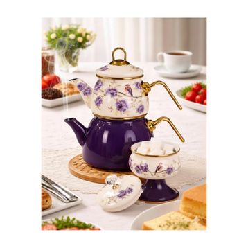 PR Home Fiorella Mini Model Emaye Çaydanlık