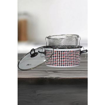 PR Home Forte Black Emaye 22 cm Kızartma Tenceresi