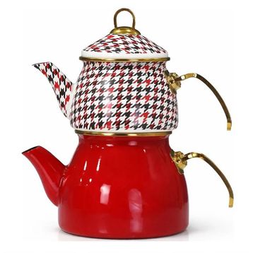 PR Home Forte Black Gold Emaye Çaydanlık