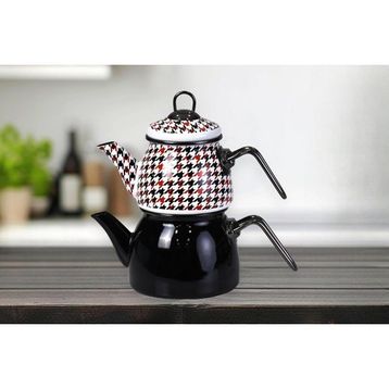 PR Home Forte Black Mini Model Emaye Çaydanlık