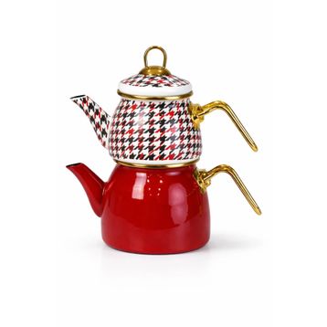 PR Home Forte Red Mini Model Emaye Çaydanlık