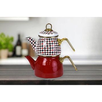 PR Home Forte Red Mini Model Emaye Çaydanlık