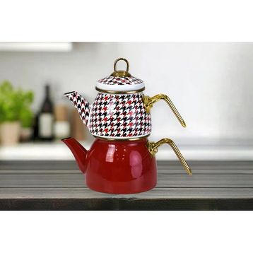 PR Home Forte Red Mini Model Emaye Çaydanlık