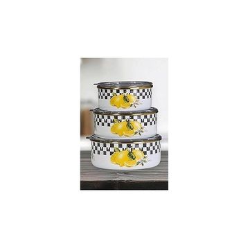 PR Home Lemon Emaye 3'lü Saklama Seti
