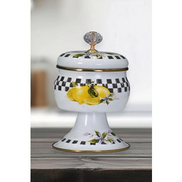 PR Home Lemon Emaye Ayaklı Şekerlik