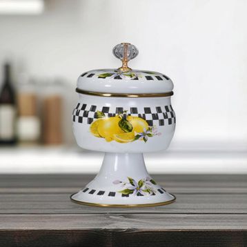 PR Home Lemon Emaye Ayaklı Şekerlik