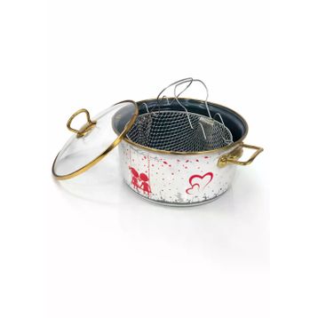 PR Home Love Emaye 22 cm Kızartma Tenceresi