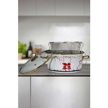 PR Home Love Emaye 22 cm Kızartma Tenceresi