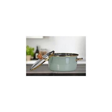 PR Home Soft Green Emaye 22 cm Kızartma Tenceresi