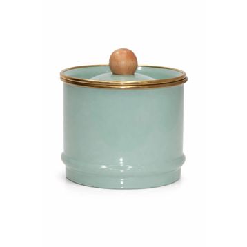 PR Home Soft Green Emaye Kavanoz