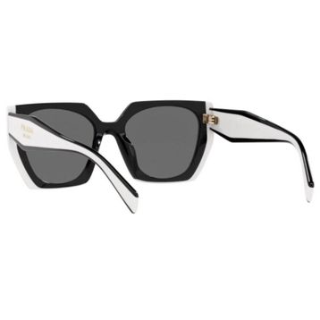 Prada 15WS 09Q-5S0 54-19 140 Siyah Beyaz Kadın Güneş Gözlüğü