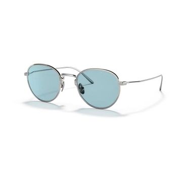 Prada 53WS 05Q05I 50 Metalik Yuvarlak Unisex Güneş Gözlüğü