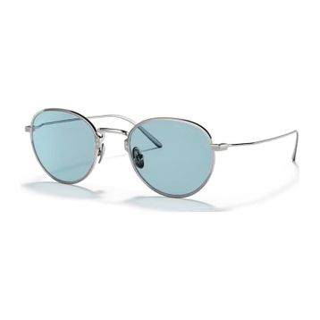 Prada 53WS 05Q05I 50 Metalik Yuvarlak Unisex Güneş Gözlüğü