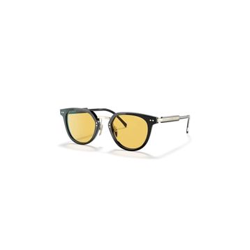 Prada PR 17YS AAVO7M 49 Unisex Oval Siyah Kemik Güneş Gözlüğü
