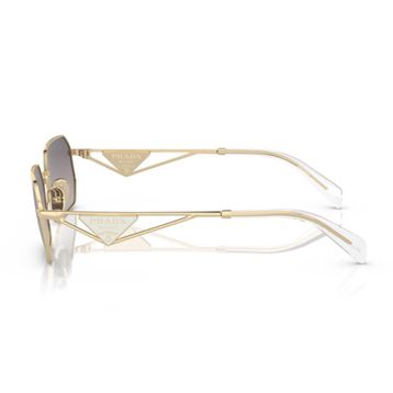 Prada PR A51S ZVN30C 58 Geometrik Gold Metal Kadın Güneş Gözlüğü