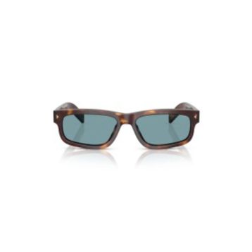 Prada PR B11S 15W04D 55 Dikdörtgen Kırçıllı Kahverengi Kemik Unisex Güneş Gözlüğü