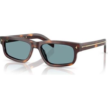 Prada PR B11S 15W04D 55 Dikdörtgen Kırçıllı Kahverengi Kemik Unisex Güneş Gözlüğü