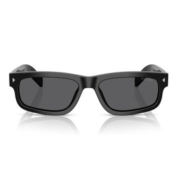Prada PR B11S 16K731 55 Dikdörtgen Siyah Kemik Unisex Güneş Gözlüğü