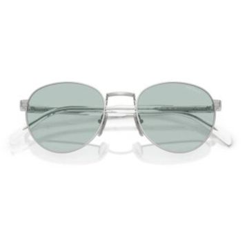 Prada PR B51S 1BC40N 53 Oval Gri Metal Unisex Güneş Gözlüğü