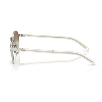 Prada PR B52S 1BC80K 49 Oval Gri Metal Unisex Güneş Gözlüğü