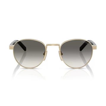 Prada PR B52S ZVN02C 49 Oval Gold Metal Unisex Güneş Gözlüğü