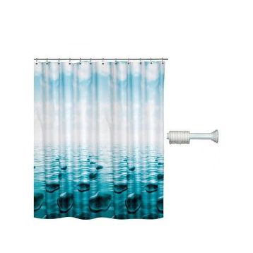 Prado Stone 180x200 cm Banyo Perdesi ve Askı