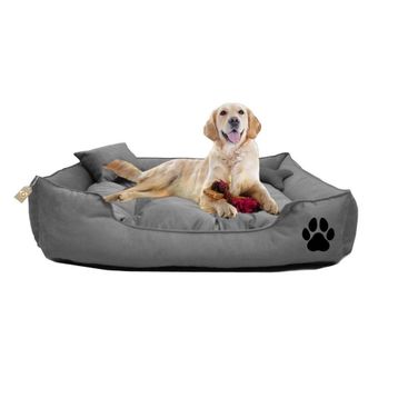 Prado Yıkanabilir Büyük Irk 90x70 cm Gri Köpek Yatağı Minder