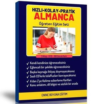 Pratik Almanca Eğitim Seti Enine Boyuna Eğitim