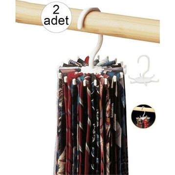 Pratik Kemer Askısı 20 Kancalı 2 Adet Dolap İçi Düzenleyici