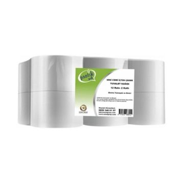 Pratik Soft Mini Cimri İçten Çekmeli 12 Rulo Tuvalet Kağıdı