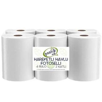 Pratiksoft 6'li Fotoselli Hareketli Kağıt Havlu