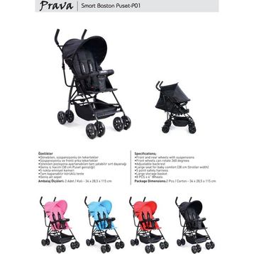 Prava Smart P01 Gri Bebek Arabası