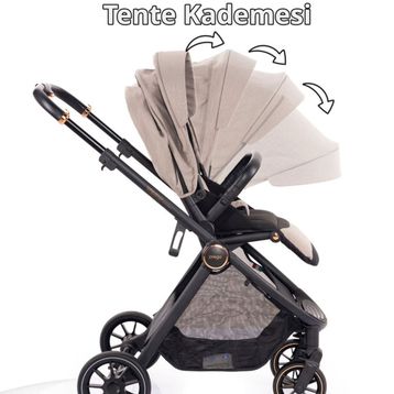 Prego 2028 Venüs Travel Sistem Bej Bebek Arabası