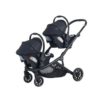 Prego 2223 Ibiza Siyah Plus Bebek Travel Sistem İkiz Bebek Arabası