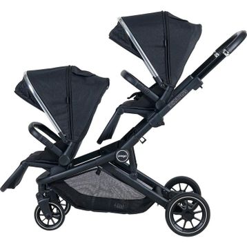 Prego 2223 Ibiza Siyah Plus Bebek Travel Sistem İkiz Bebek Arabası