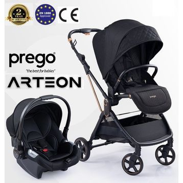 Prego 2244 Siyah Arteon Travel Sistem Bebek Arabası