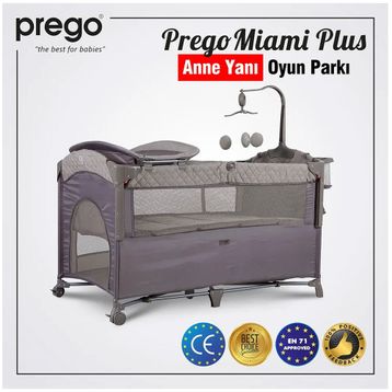 Prego 8044 70X120 cm Gri Miami Plus Oyun Parkı