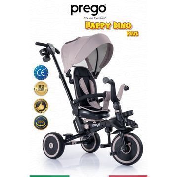 Prego Happy Dino Plus 360 Dönebilen Koltuklu Bej Tamamen Katlanabilir Çocuk Bisikleti