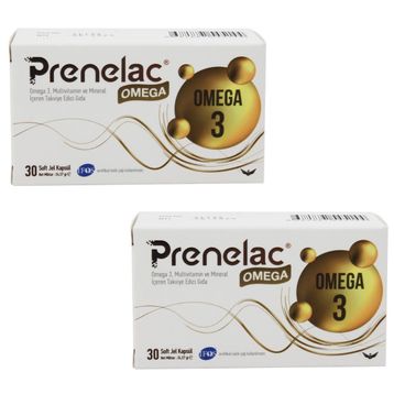 Prenelac Omega-3 Multivitamin Mineral 2x30 Kapsül